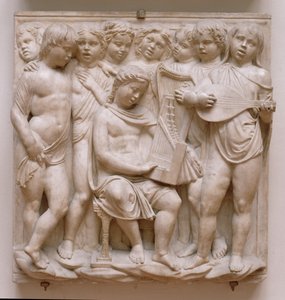 Angeli musicali, rilievo dalla Cantoria